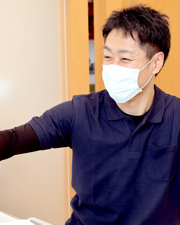 患者さん一人一人に合わせた治療を最適な治療法を見つけ、しっかり説明を行い、納得していただいてから治療を行います。